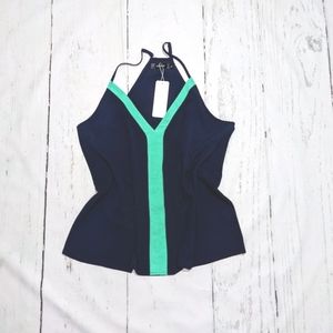 TECREW NWT Navy Racerback Tank Top Camisole
